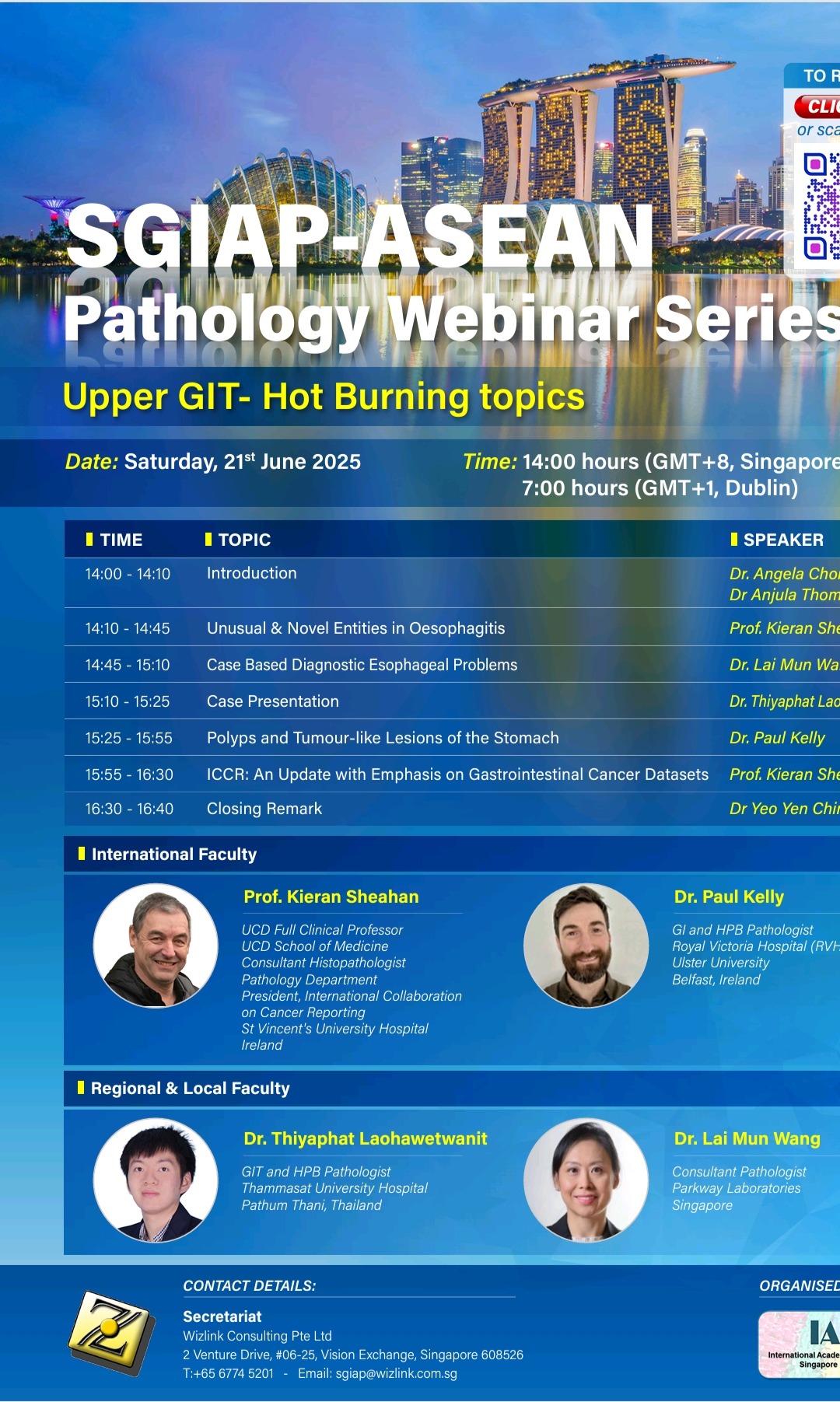 Presentation to the SGIAP-ASEAN Pathology Webinar Series